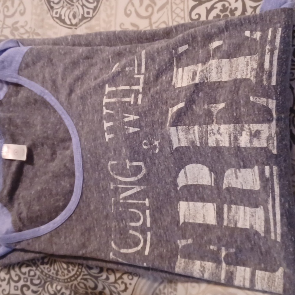 Flirtitude,size XL,Gray & Blue sleepshirt